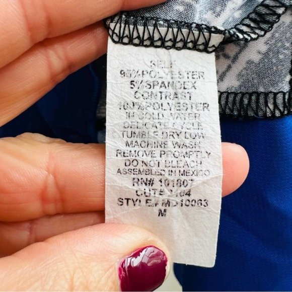 Espresso V Neck Sleeveless Slip On Midi Dress M Medium Handkerchief - Picture 9 of 9